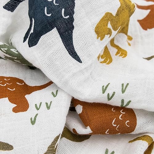Miniatura 8 de Little Unicorn Paquete de 4 cuadrados de muselina de algodón  Lactancia, eructos, alimentación, limpieza, derrames  Manta súper suave y ligera para