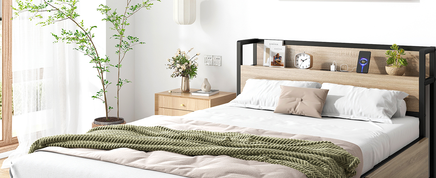 Amazon｜REIBII ベッドフレーム シングルベッド 大容量収納付き すのこ