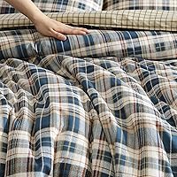 Vista 8 de Eddie Bauer - King Duvet Cover Set, Reversible Bedding with Matching Shams, Plaid Bedding Set (Port Gamble Blue, King)