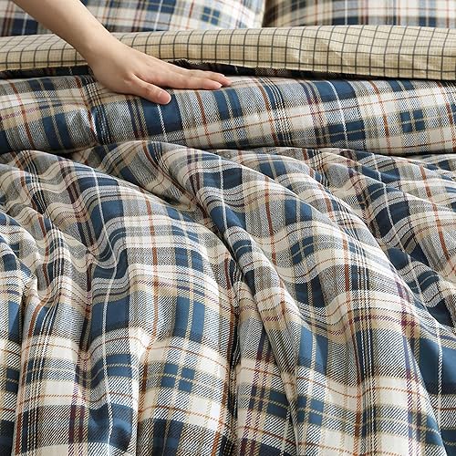 Miniatura 8 de Eddie Bauer - Juego de funda de edredón tamaño King, ropa de cama reversible con fundas a juego, decoración del hogar a cuadros para todas las