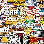 173 PCS Hard Hat Stickers for Adults - Funny (Dirty) for Water Bottle, Laptop, Helmet, Cars, Tool Box, Cars - Blue Collar Stickers for Men, Waterproof