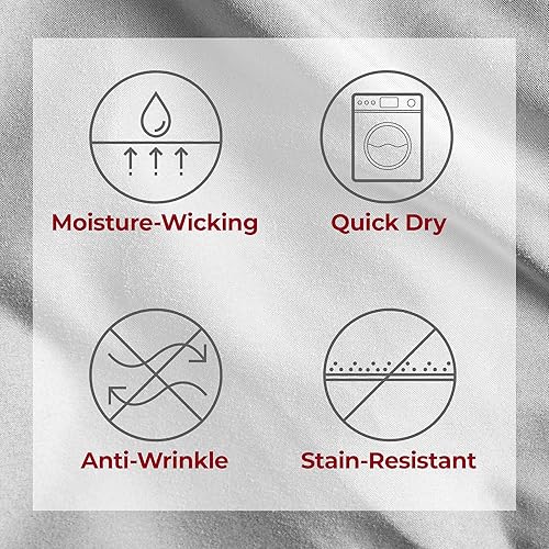 Miniatura 6 de Mellanni - Sábanas y fundas de almohada de la colección Iconic, calidad de hotel, ultrasuaves y refrescantes, bolsillo muy profundo de hasta 21