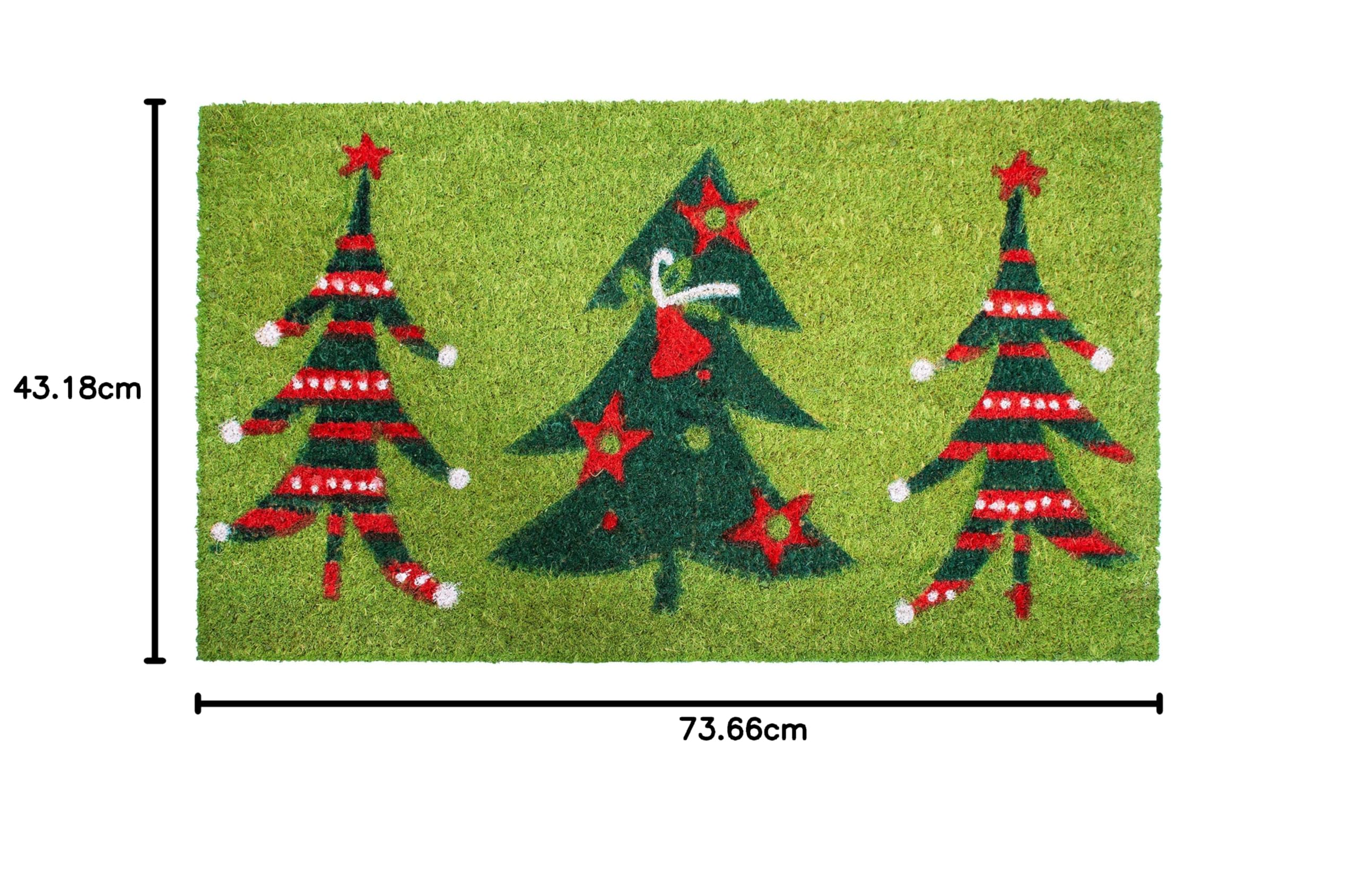 Home & More Calloway Mills 120981729 - Felpudo navideño (43,2 x 73,6 cm), Multicolor