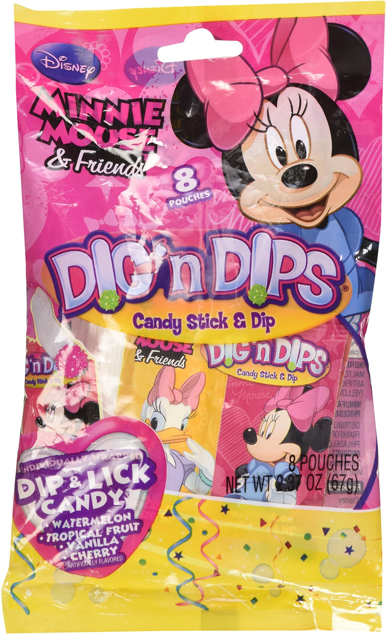 Minnie Mouse Candy Dig N Dips 8 Individual Pouches