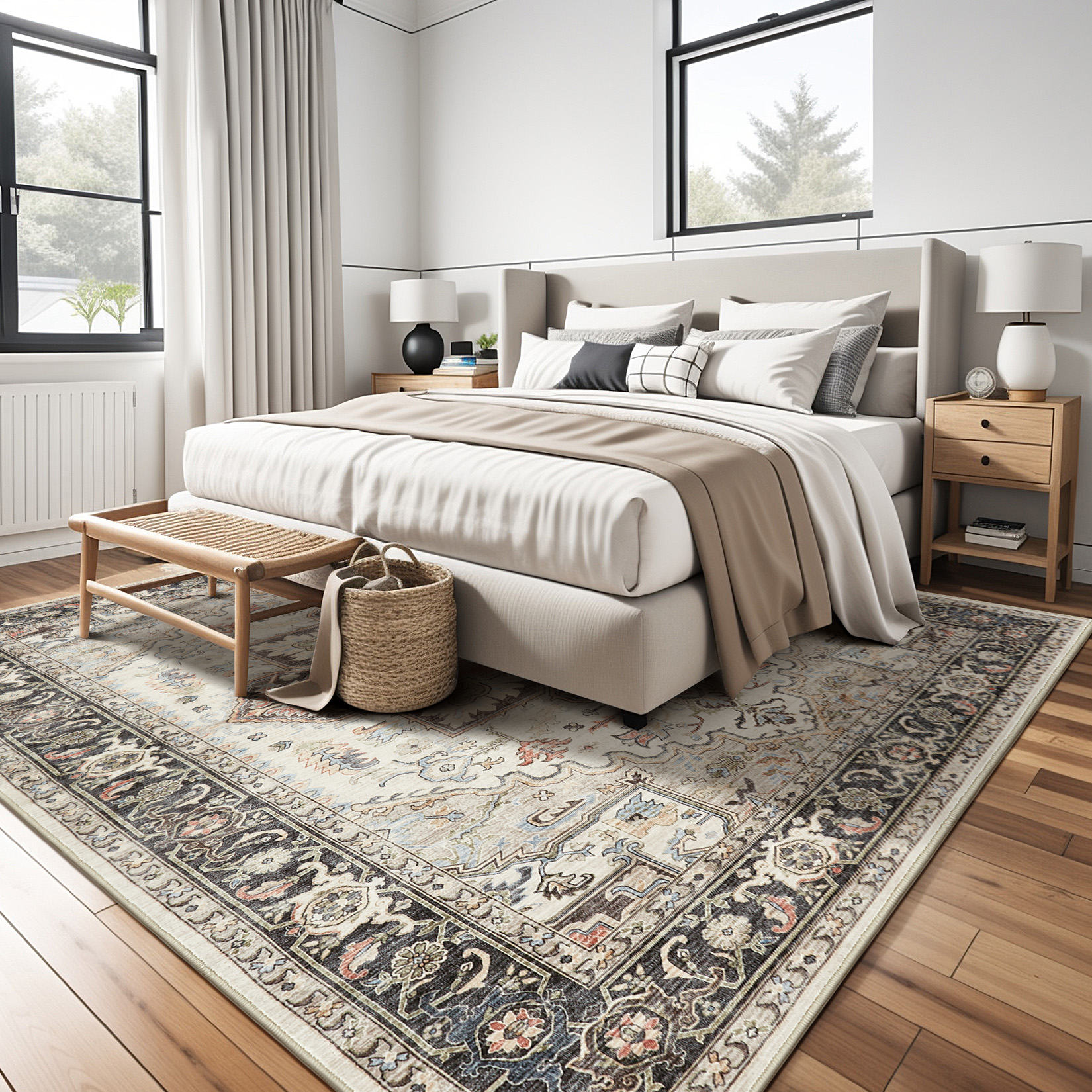 Amazon.com: homewill Area Rug for Living Room - 9x12 Soft Machine