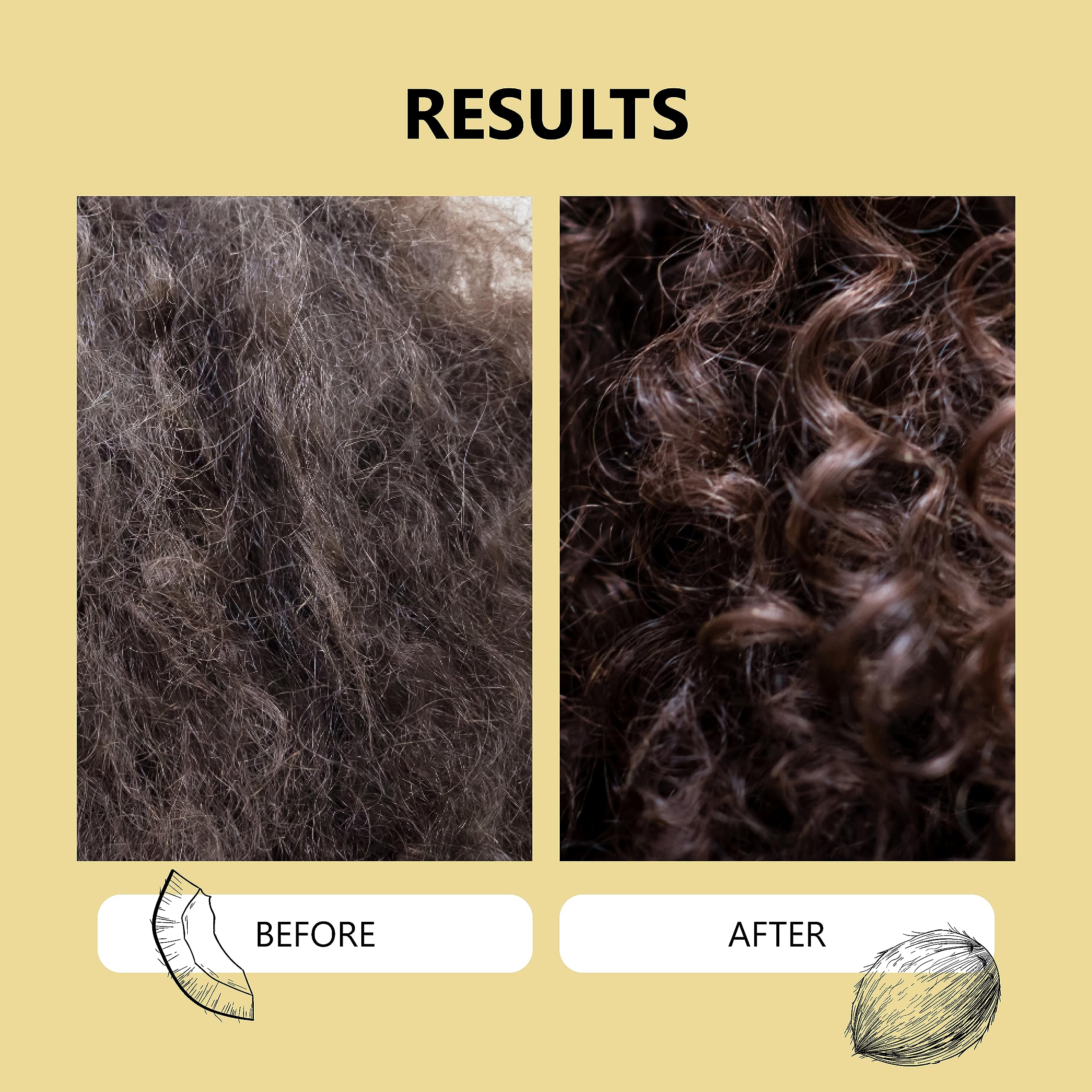 Curl Activator Hair Oil, Natural, 1 l (Pack of 1) - Image 3