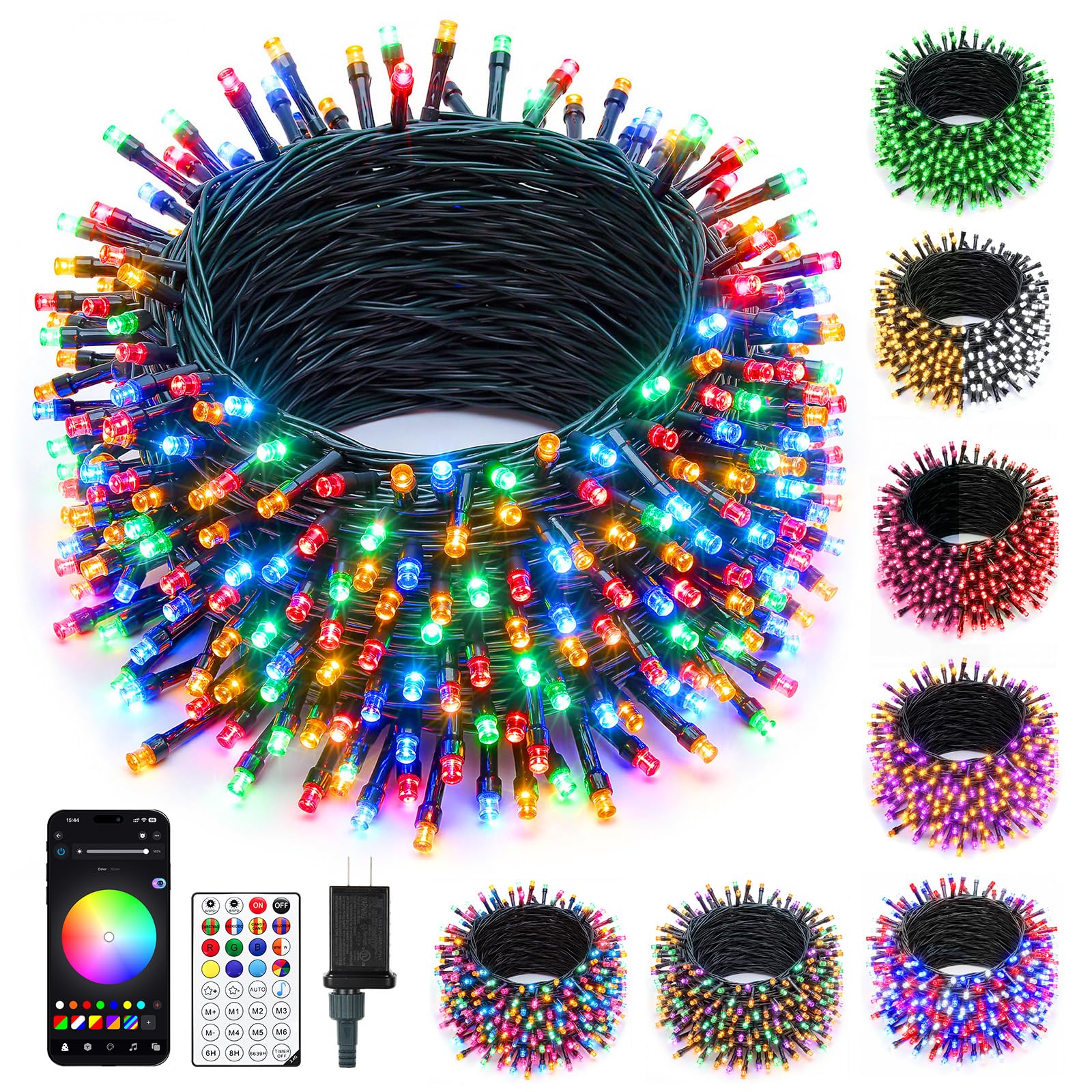 Minetom 82FT 250 LED Smart Color Changing Lights