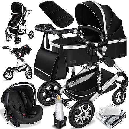 KESSER® Loops 3 in 1 Kinderwagen Komplett-Set KESSER® Loops 3 in 1 Kinderwagen Komplett-Set