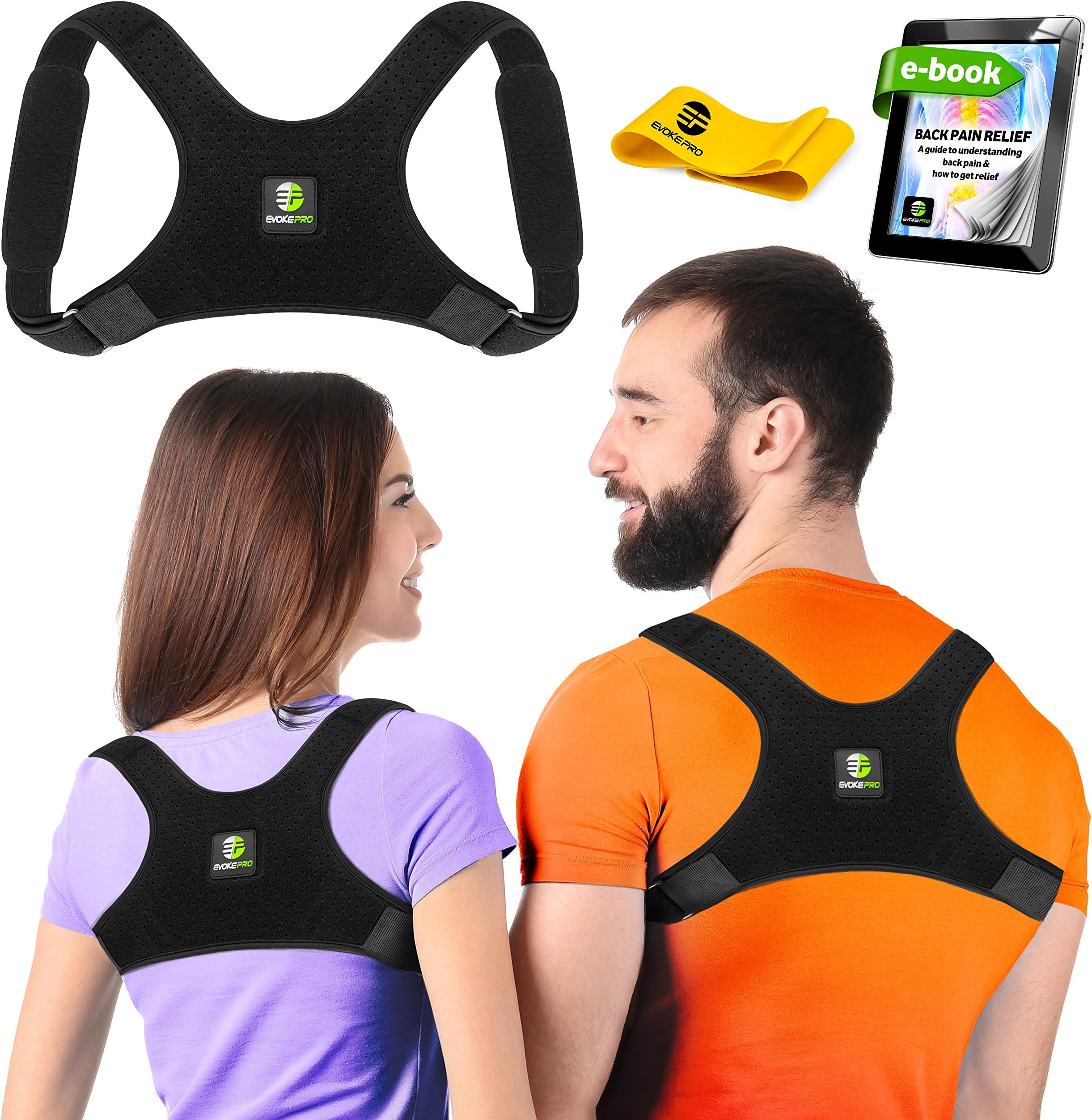 Back Posture Corrector for Women and Men - Shoulder Brace Back Posture Corrector for Men - Upper Back Support and Neck Pain Relief - Back Straightener Posture Corrector - Posture Brace (XLarge)