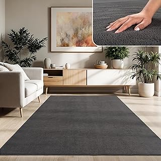 Paco Home Wohnzimmer Teppich Kurzflor 200 cm Quadrat
