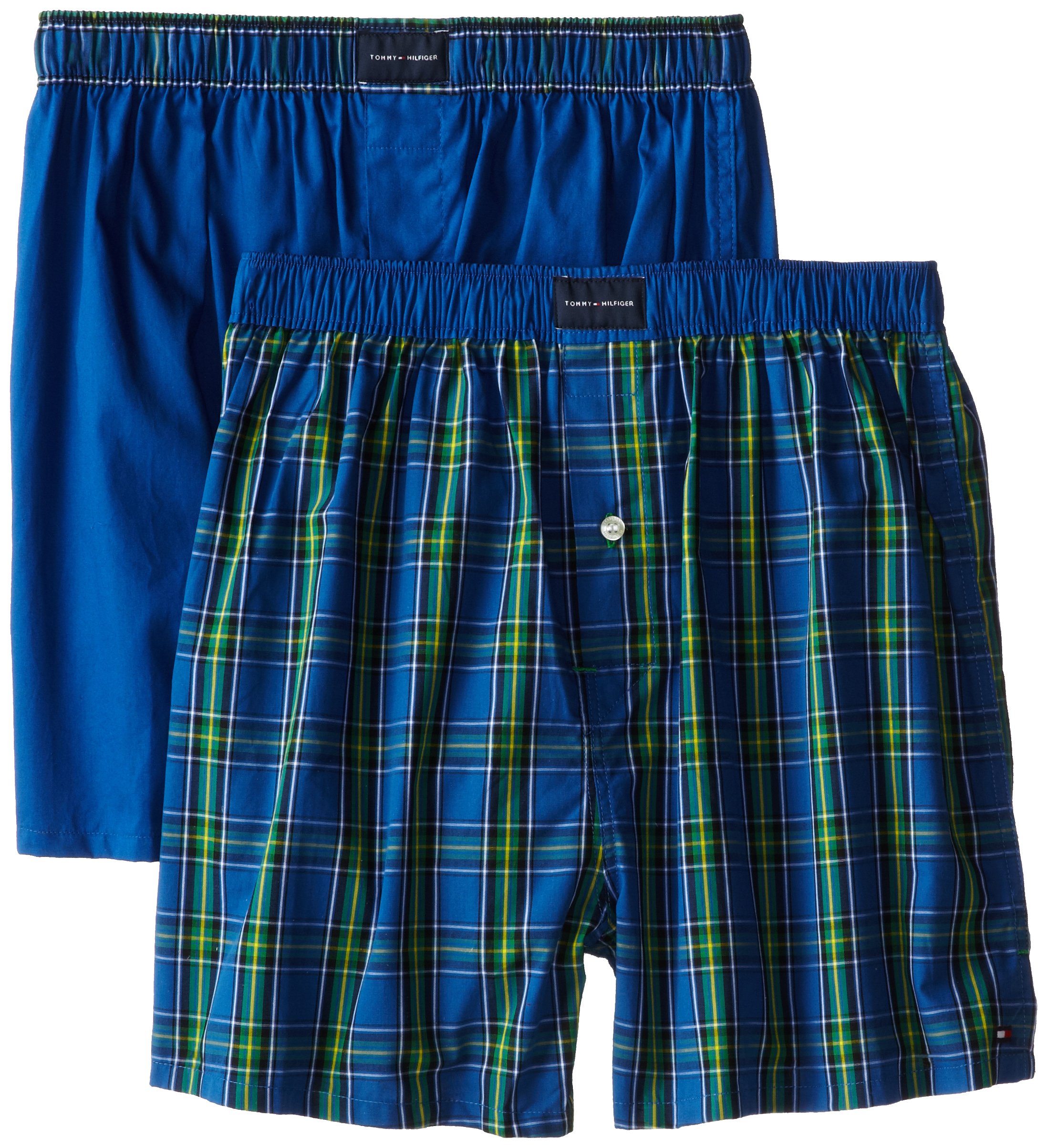 Tommy Hilfiger Men's 2-pack Assorted Blues Woven Boxer Gift Set
