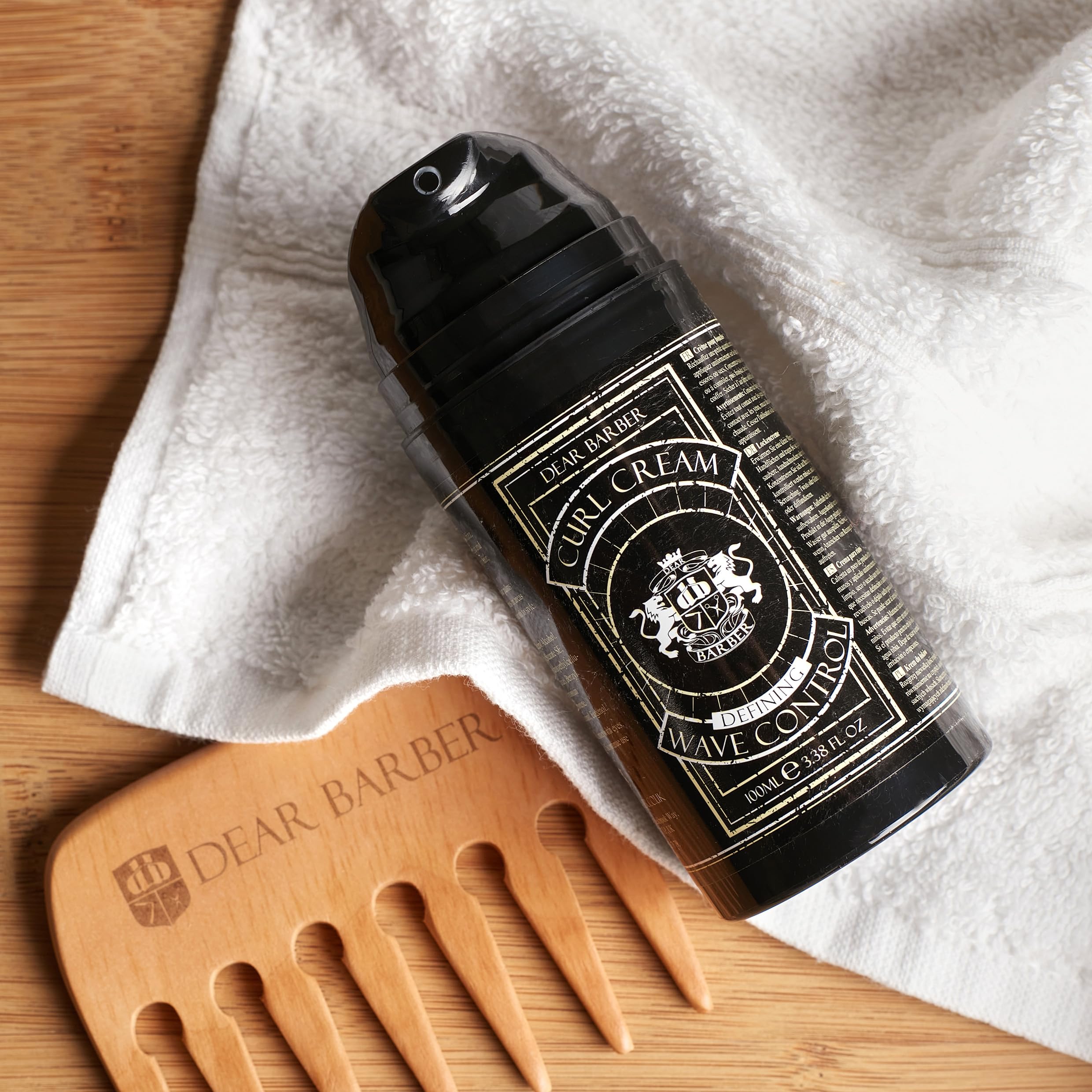 Dear Barber CURL CREAM, 100ml, Moisturising Curling Cream for Straight Wavy & Curly Hair, Defines Curls - Image 2