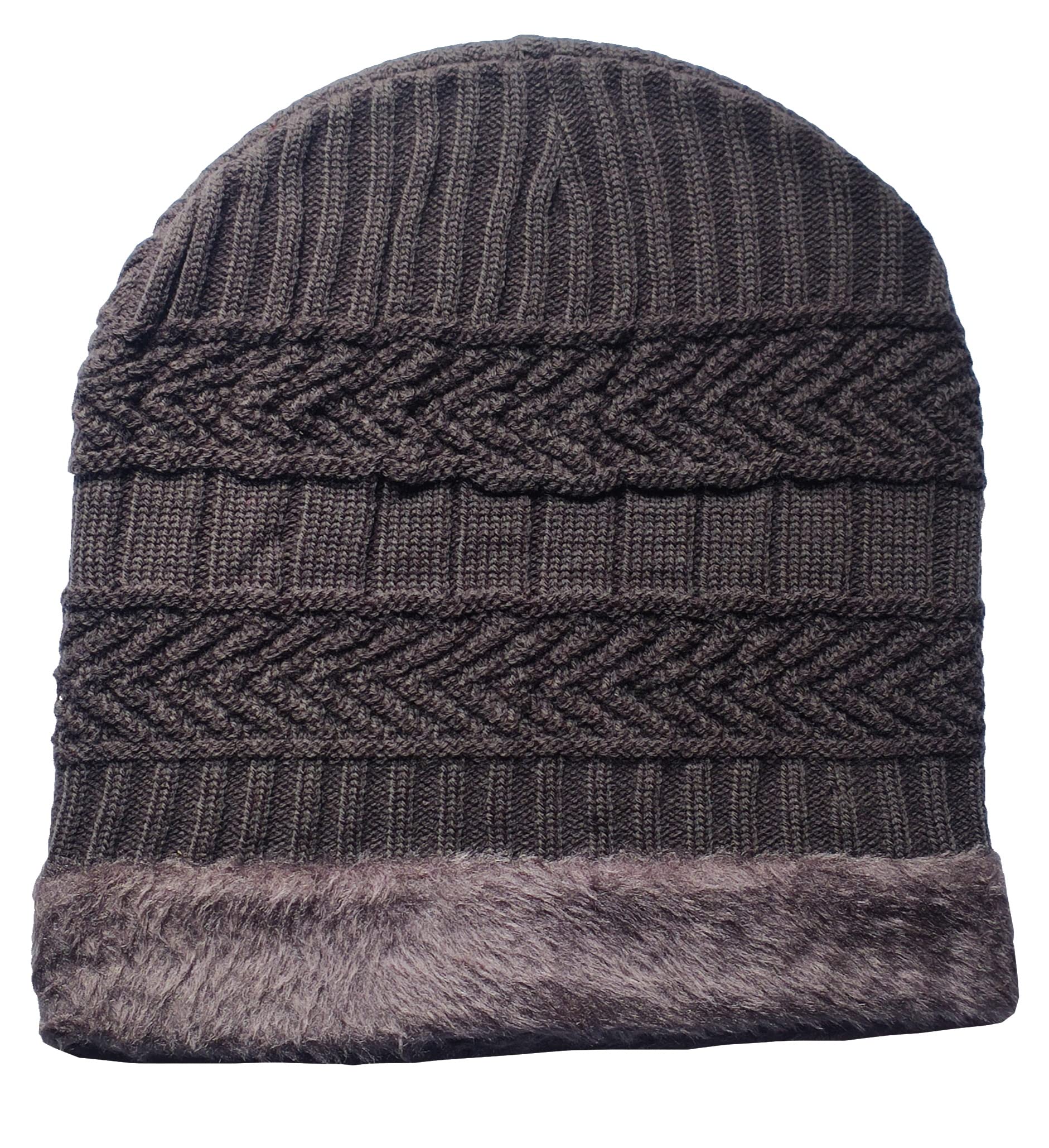 Men's & Women's Snow Proof,Inside Fur, Warm Woolen Designer Cap for Winters - Free Size-image-49