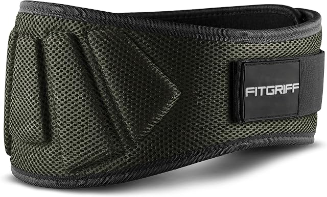 FITGRIFF® Pas do podnoszenia ciężarów V1  pas fitness do kulturystyki, treningu siłowego, podnoszenia ciężarów i treningu crossfit  pas treningowy dla kobiet i mężczyzn