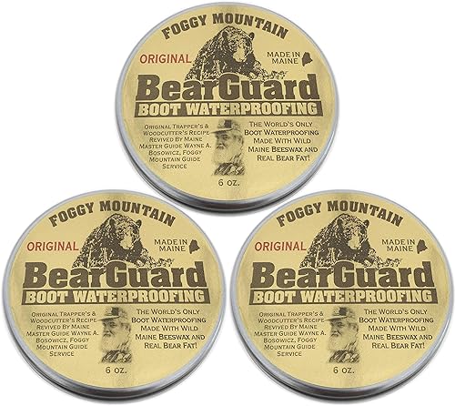 Impermeabilización de botas y cuero - Cera de abeja y grasa de oso - 3 paquetesF Impermeabilización de botas y cuero - Cera de abeja y grasa de oso - 3 paquetesF