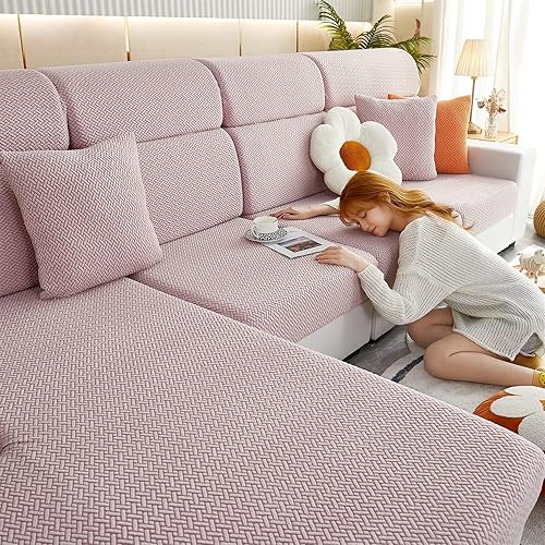 Miniatura 7 de Danc Fundas de sofá mágicas, funda universal para sofá mágico 2023, elástica, impermeable para fundas seccionales, resistentes al desgaste (gris,