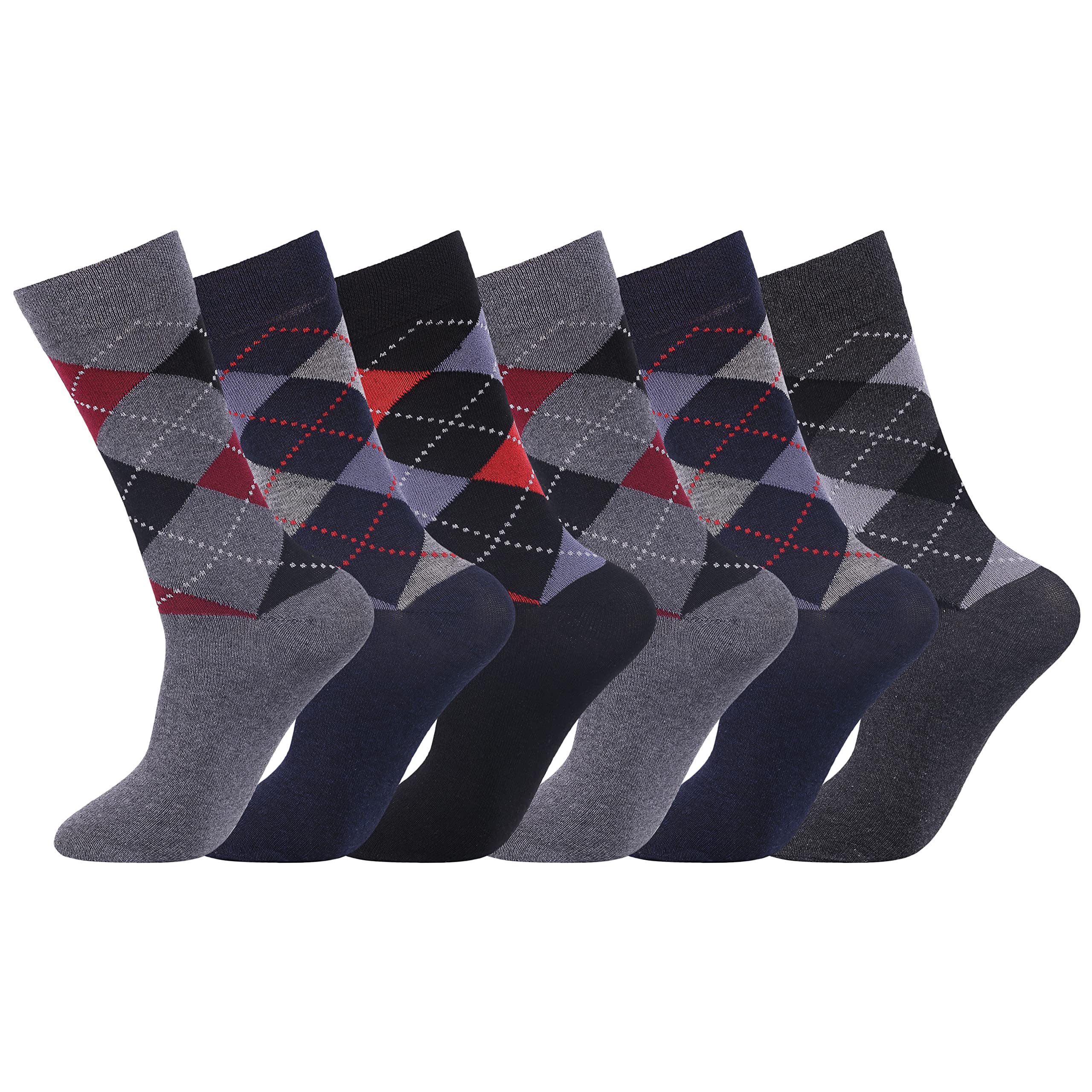 6 Pairs Mens Bigfoot Diabetic Socks wide top soft cuff Men Non-Elastic Oedema friendly Non-Binding Socks Men Big foot Multipack Circulatory Socks Size (11-14) 6 Pairs