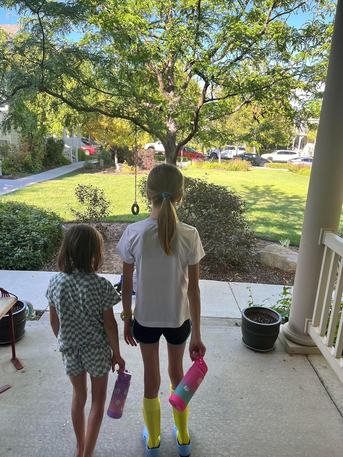 Mininoo Kids Water Bottle for School, 16oz Stainless Steel Insulated Water Bottle Kids with Straw Lid for Girls, Boys (2 Pack) - Image 3