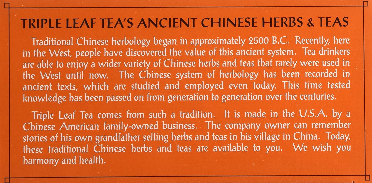 Triple Leaf Ginger Tea Bags - 20 ct
