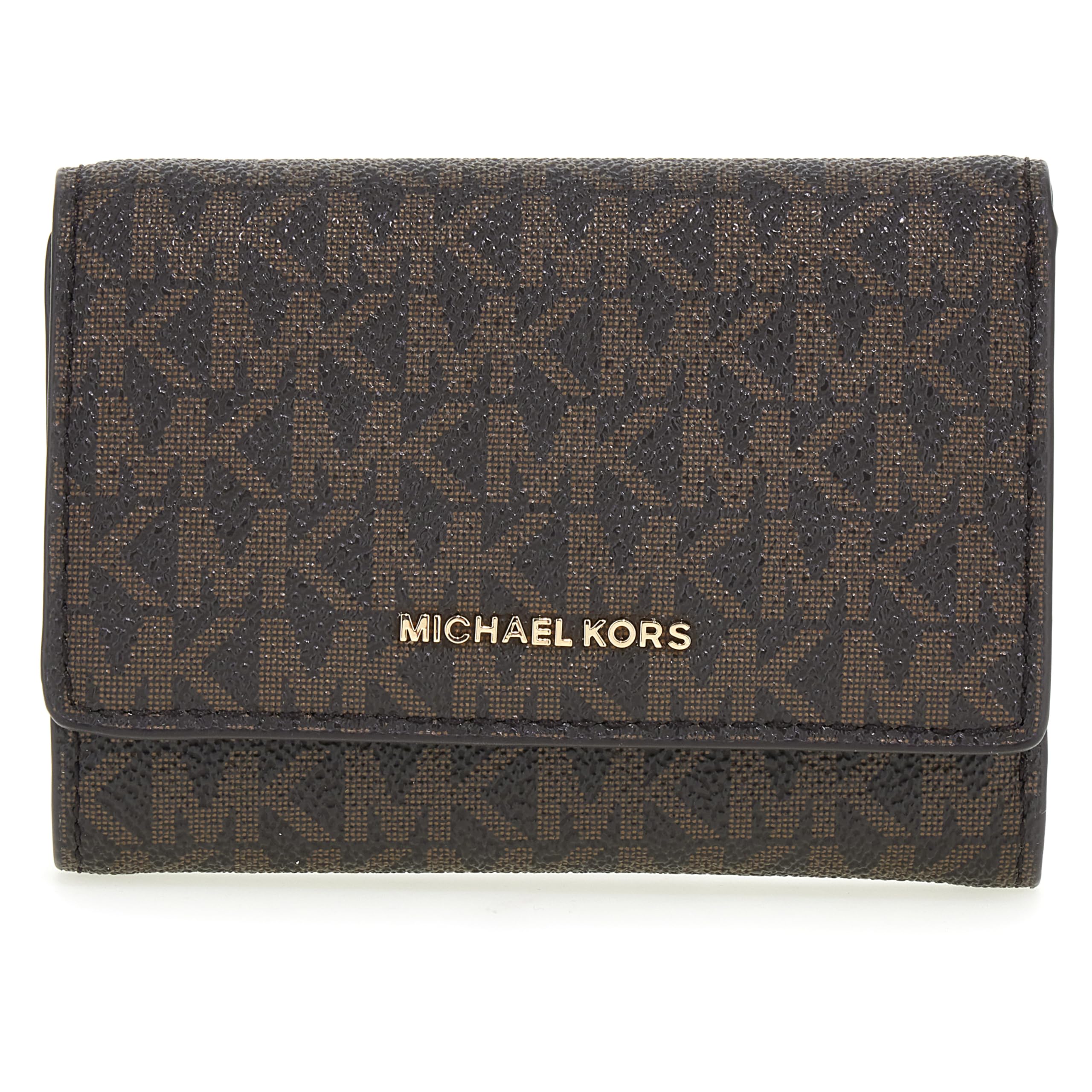 Michael Kors Women's Brown Bryant Medium Signature Logo Wallet - Wallets & Cardholders - One Size - Accessories