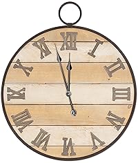 Large Real Wood Antique Farmhouse Clock product image