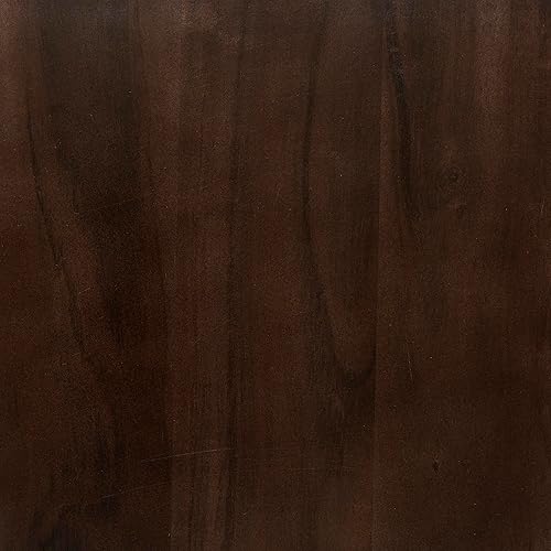 Miniatura 9 de SIMPLIHOME Clairmont - Mesa auxiliar redonda de metal de 18 pulgadas de ancho en madera maciza de acacia coñac