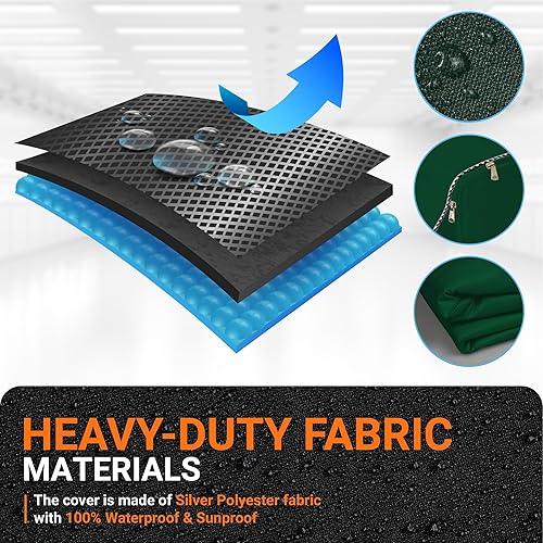 Miniatura 10 de BlueStars Funda para lavadora con bolsa de lavandería perfecta para lavadorasecadora de carga superior y carga frontal, protección exterior premium