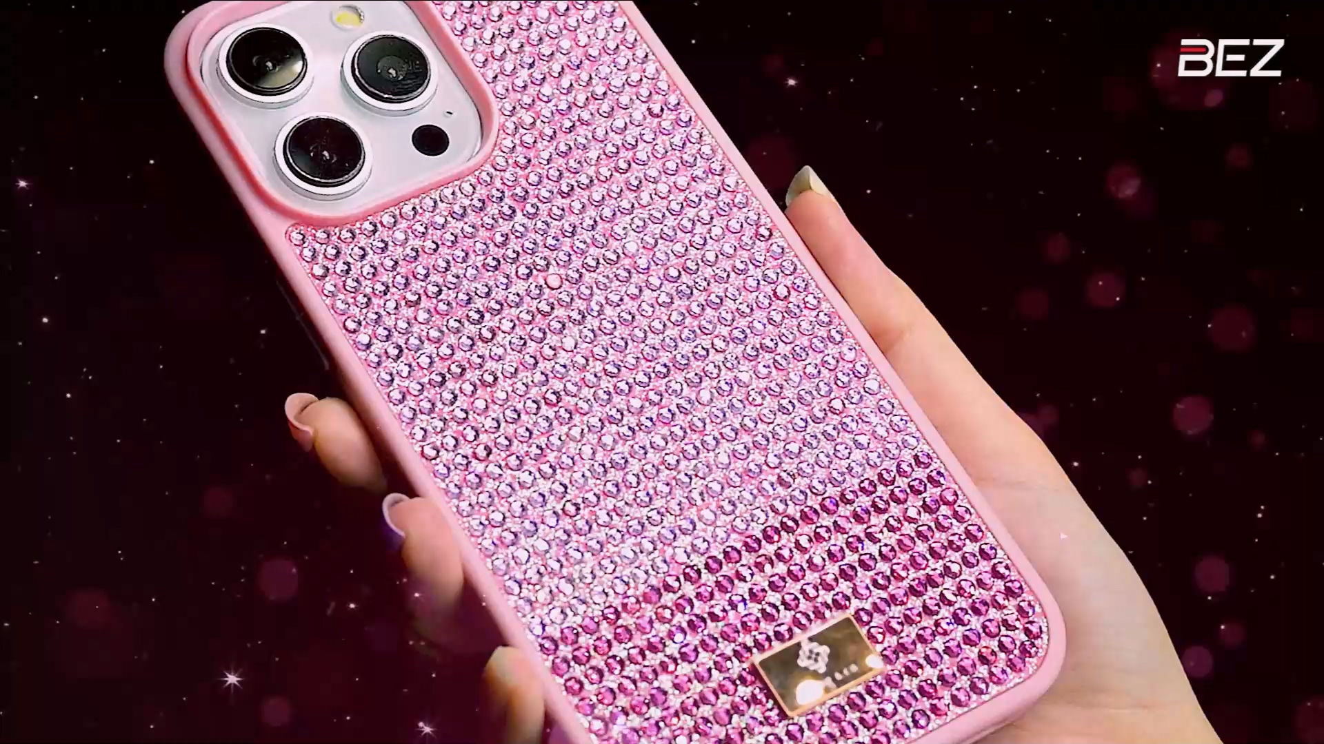 Handyhülle Für IPhone 13 Mit Strass – Transparente TPU-Hülle Mit Glitzer, Kameraschutz