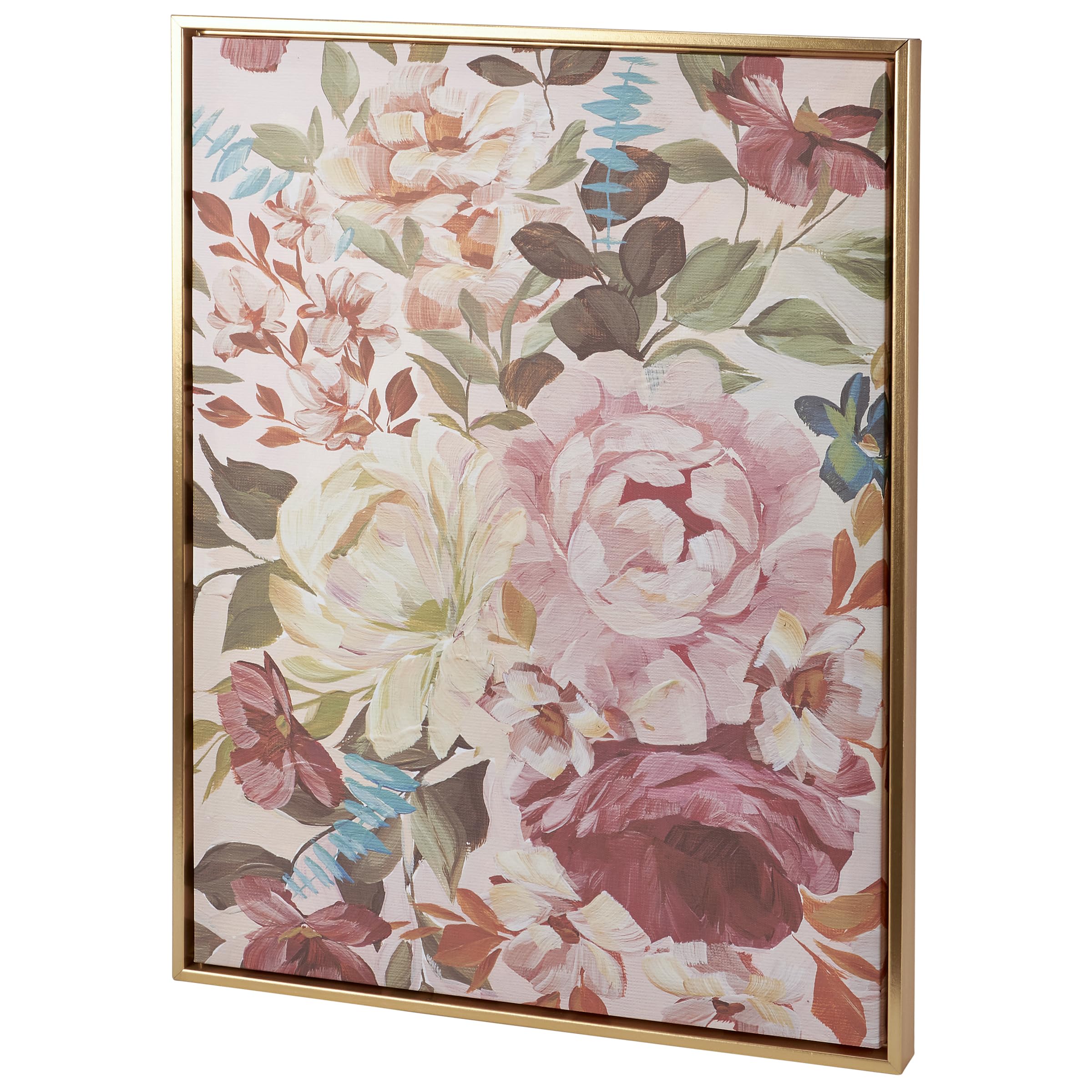 Toile murale rose chou decorative Primitives by Kathy avec finitions soignees