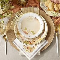 Vista 8 de Kate Aspen Rustic Boho 7 in. Premium Paper Plates (350 GSM weight -Set of 16) - Perfect for Fall Weddings, Bridal Brunches, Bridal Showers, Baby