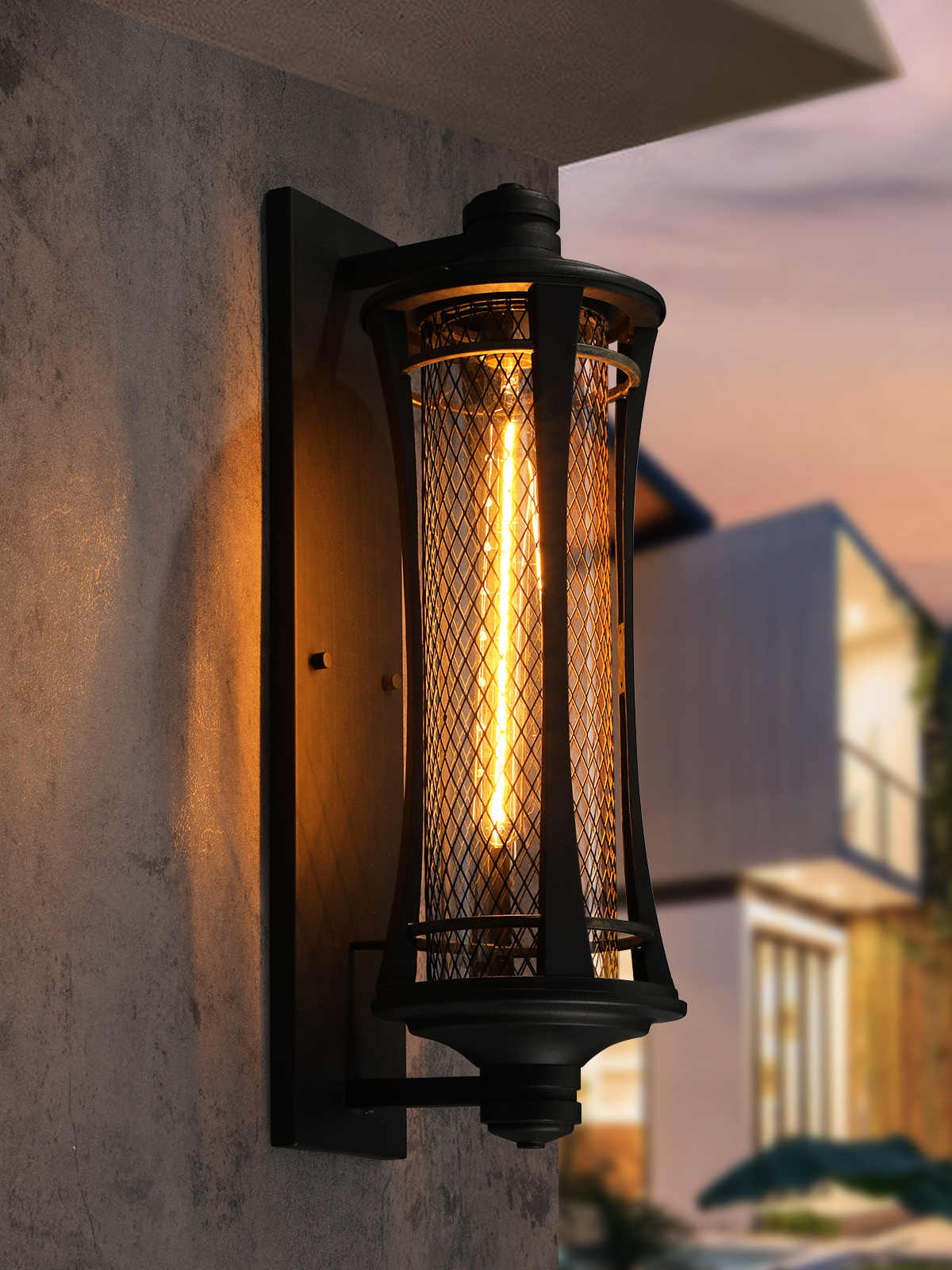 LEONLITE Large 21 Inch Outdoor Wall Lights, Classical Style Wall