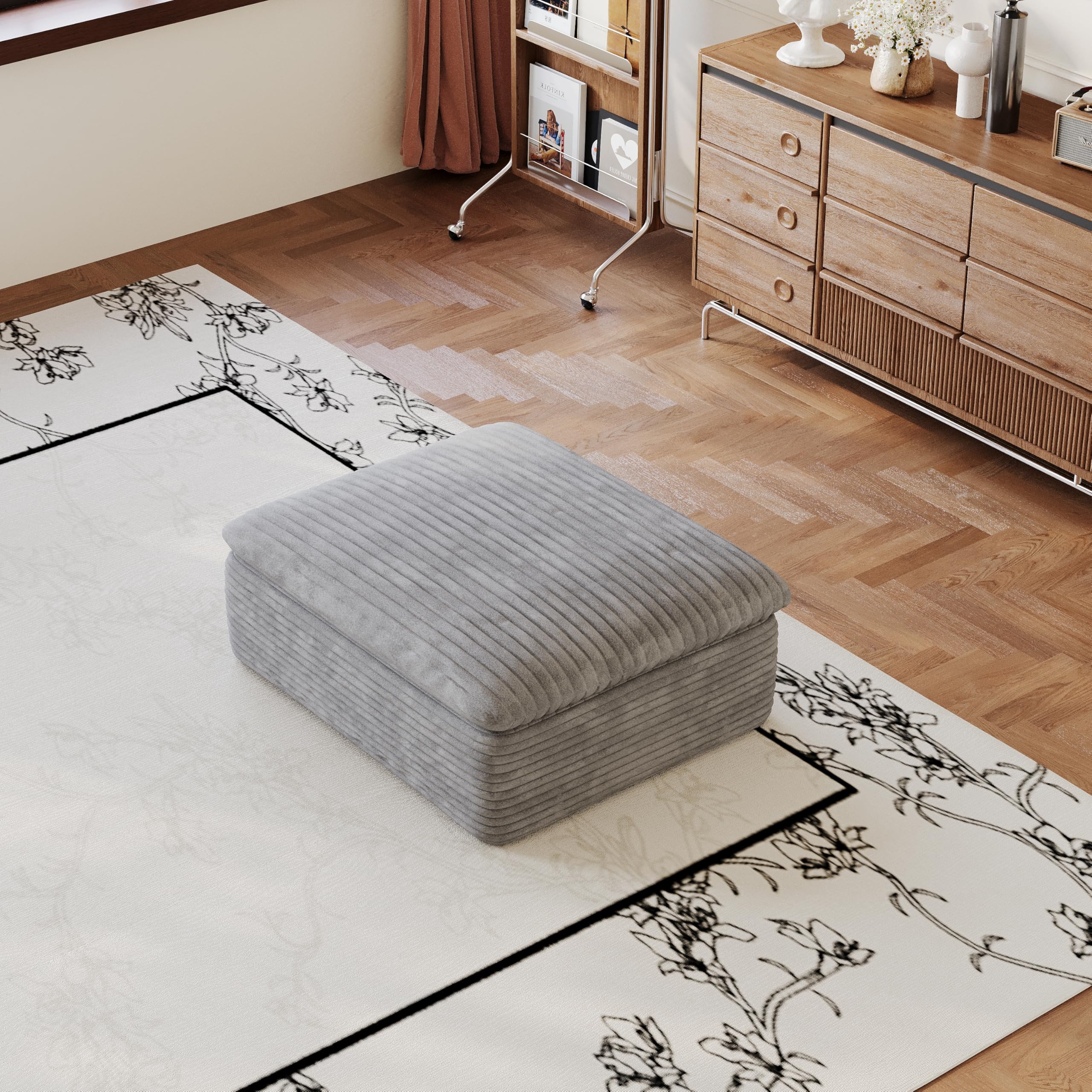 Sofá modular de pana para salón ideal para tardes de cine y lectura en casa