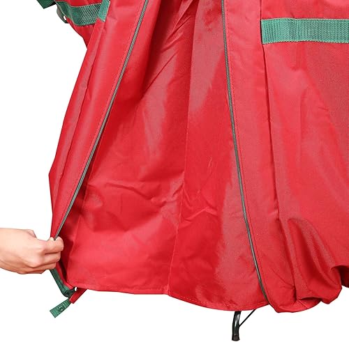 Miniatura 5 de Sattiyrch Bolsa de almacenamiento vertical para árbol de Navidad, se adapta a árboles artificiales de hasta 7.5 pies de alto, lona 600D resistente,