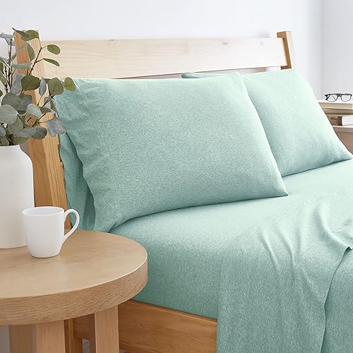 Miniatura 3 de BED INC Road Trip America - Juego de sábanas de jersey tamaño Queen, algodón (4 piezas) con bolsillos profundos, sábanas de punto suave y elástico,