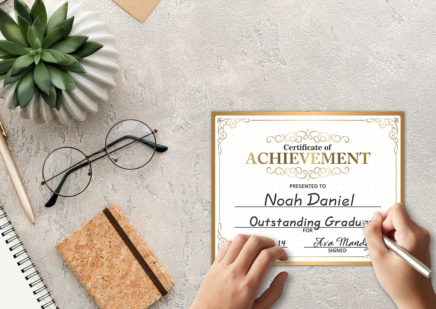 Set of 25 Student Achievement Certificates for Graduation and Set of 25 Student Achievement Certificates for Graduation and