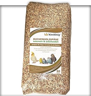 60 Liter Buchenholzgranulat Vogelsand Bodengrund Terrariensand Einstreu Terrariumsand Tiereinstreu Körnung Grob 3,0-10 mm