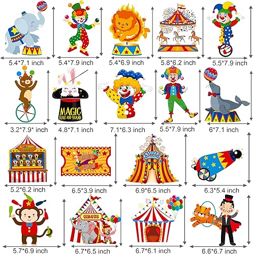 Miniatura 6 de Decoraciones de fiesta de cumpleaños de circo, carteles de fiesta de cumpleaños de circo, carnaval, espirales colgantes, carnaval, fiesta,