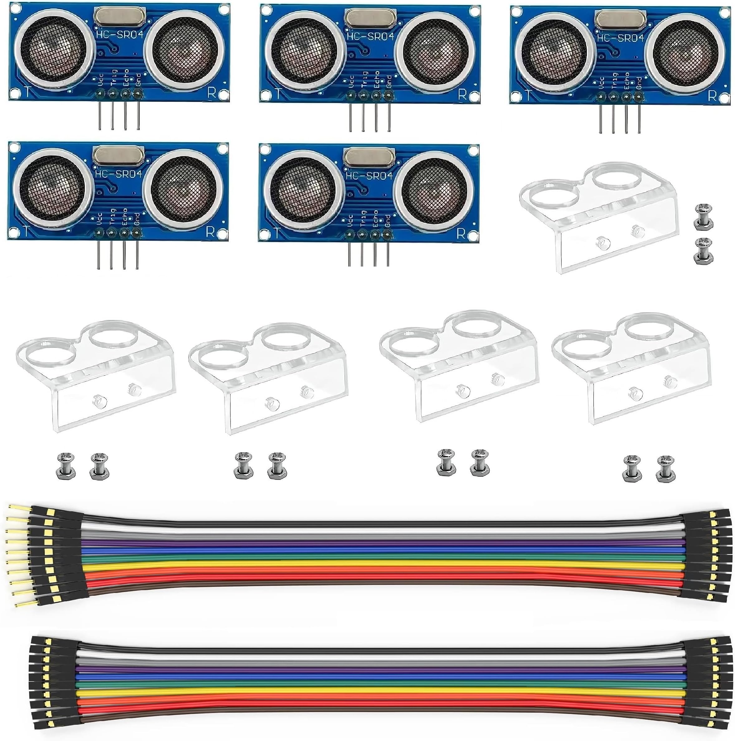 5Pcs HC-SR04 Ultrasonic Sensor Module for Arduino R3 MEGA Mega2560 Duemilanove Nano Robot XBee ZigBee