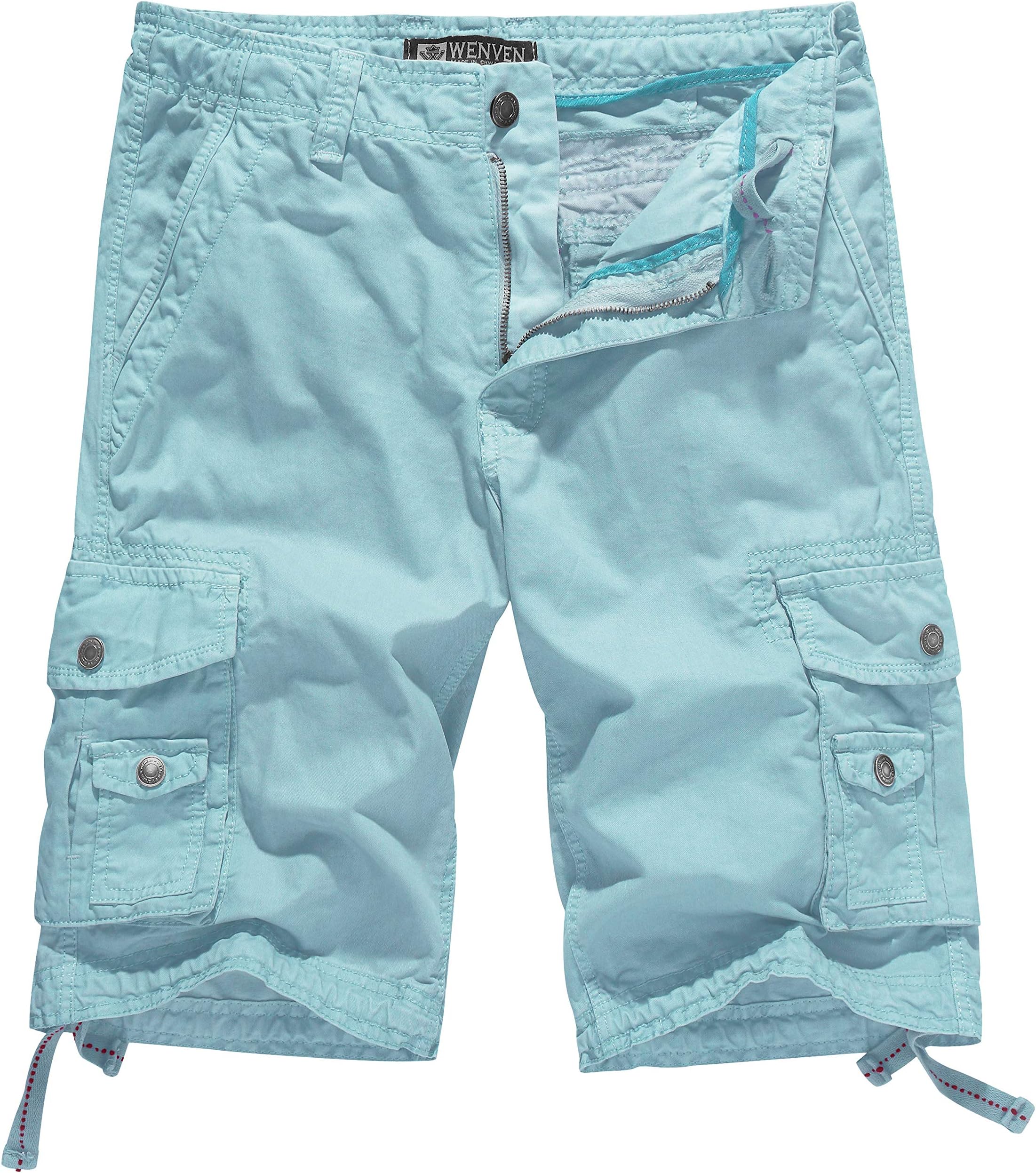 Men's Cotton Twill Cargo Shorts Classic Relaxed Fit- Reg and Big & Tall Sizes