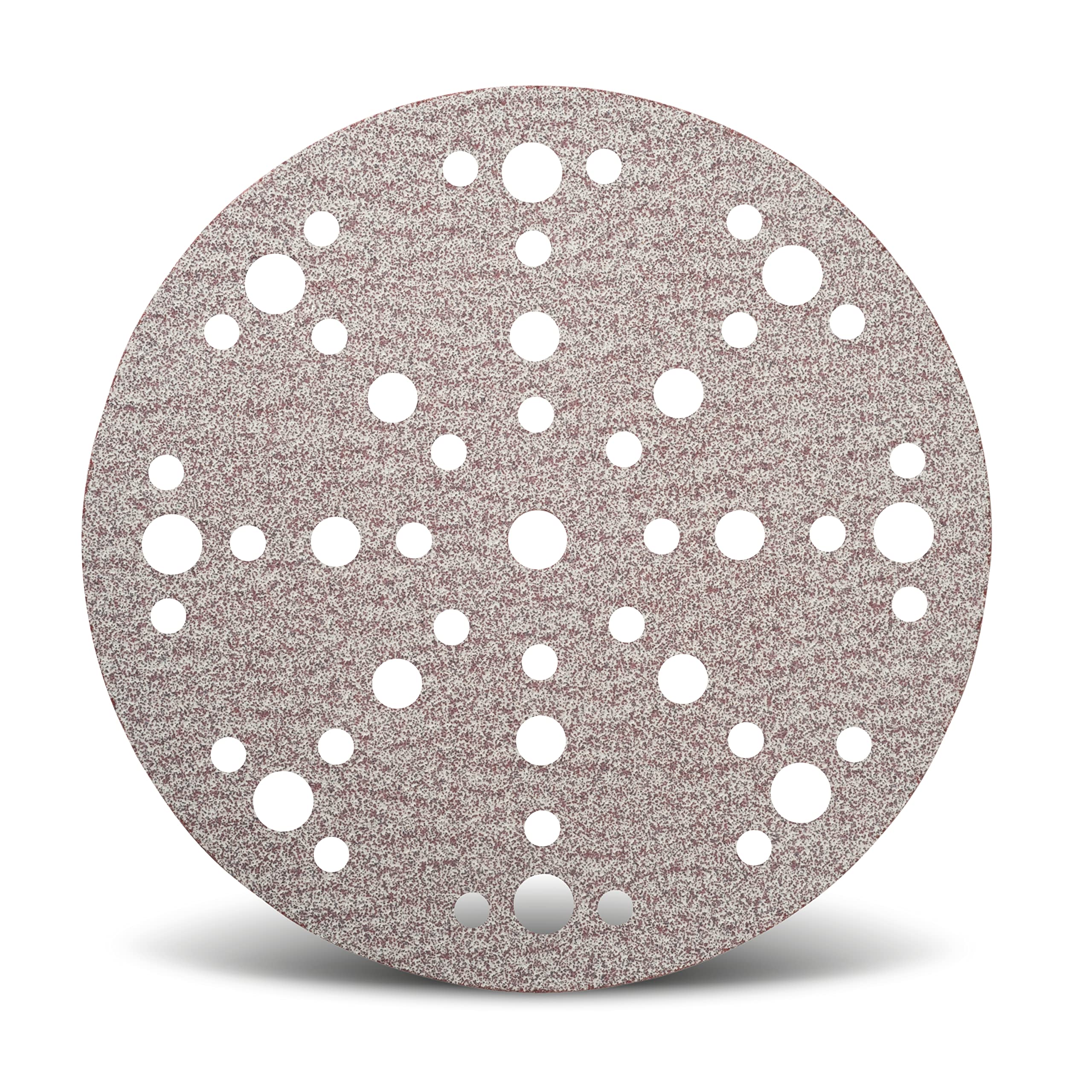 Wfix 100 Disques de poncage 150 mm P80, Perforation 48 trous pour ponceuse excentrique, Grain P80 grossier Disque Abrasif Professionnel pour Ponçage du Bois, Platre, Rénovation