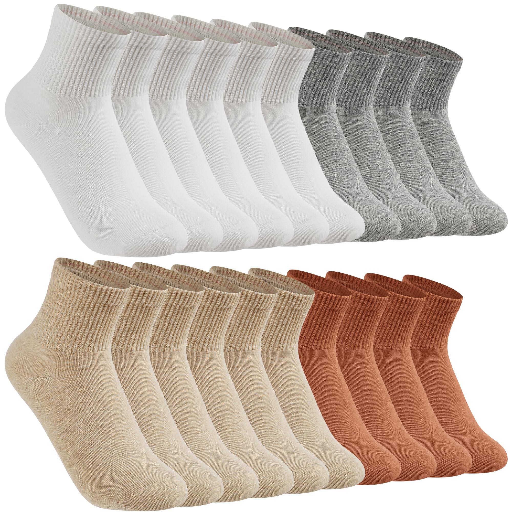 Calcetines altos para mujer, puntera sin costuras, alta elasticidad, suaves por encima del tobillo, para mujeres y niñas, talla 6-10