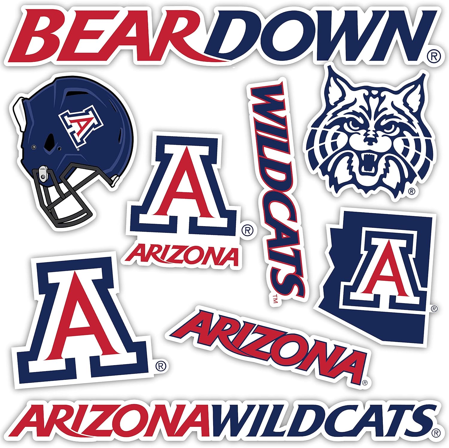 Buy University of Arizona Wildcats UA Sticker Vinyl Decal Laptop Water