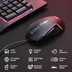 Redragon S151 Clavier jeu & La souris Combo, 104 Clés K525 Fils RGB Clavier et 10000 DPI Fils M616 Gaming Mouse Bundle