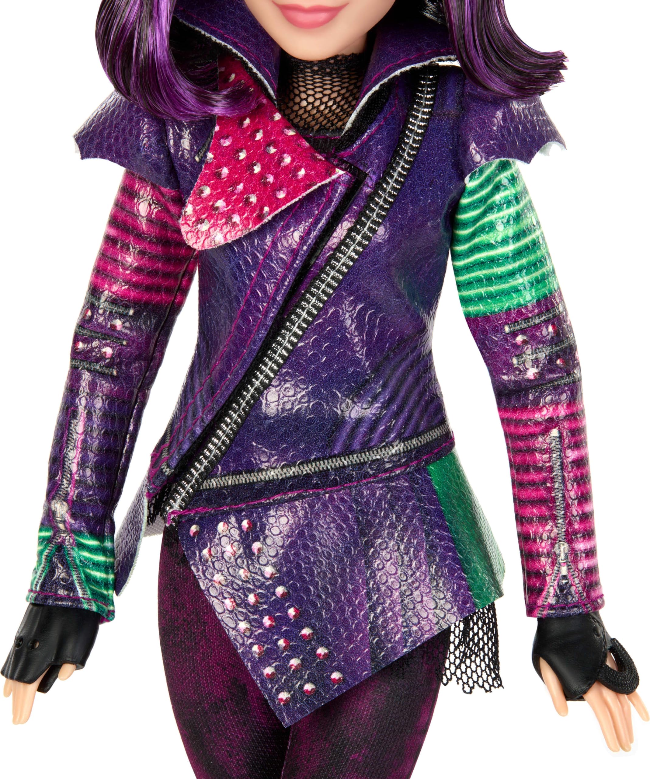 Mattel Descendants Mal Isle of the Lost Tenth Anniversary Fashion Doll with Removable Outfit, Accessory & Bendable Joints - Image 4