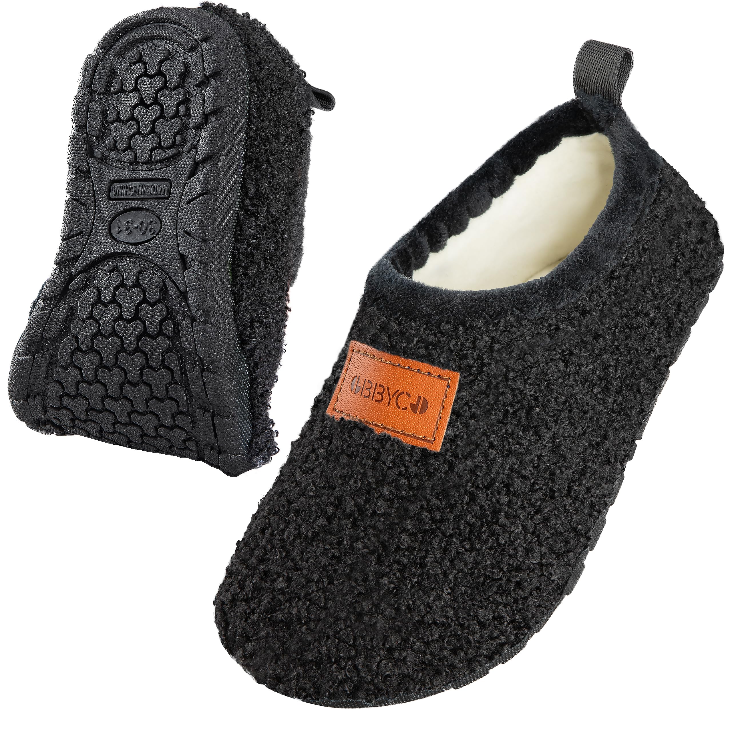 OBBYCO Kids House Slippers Toddler Home Shoes Cozy Lightweight Non-Slip Slippers Socks for Infant Little Boys Girls