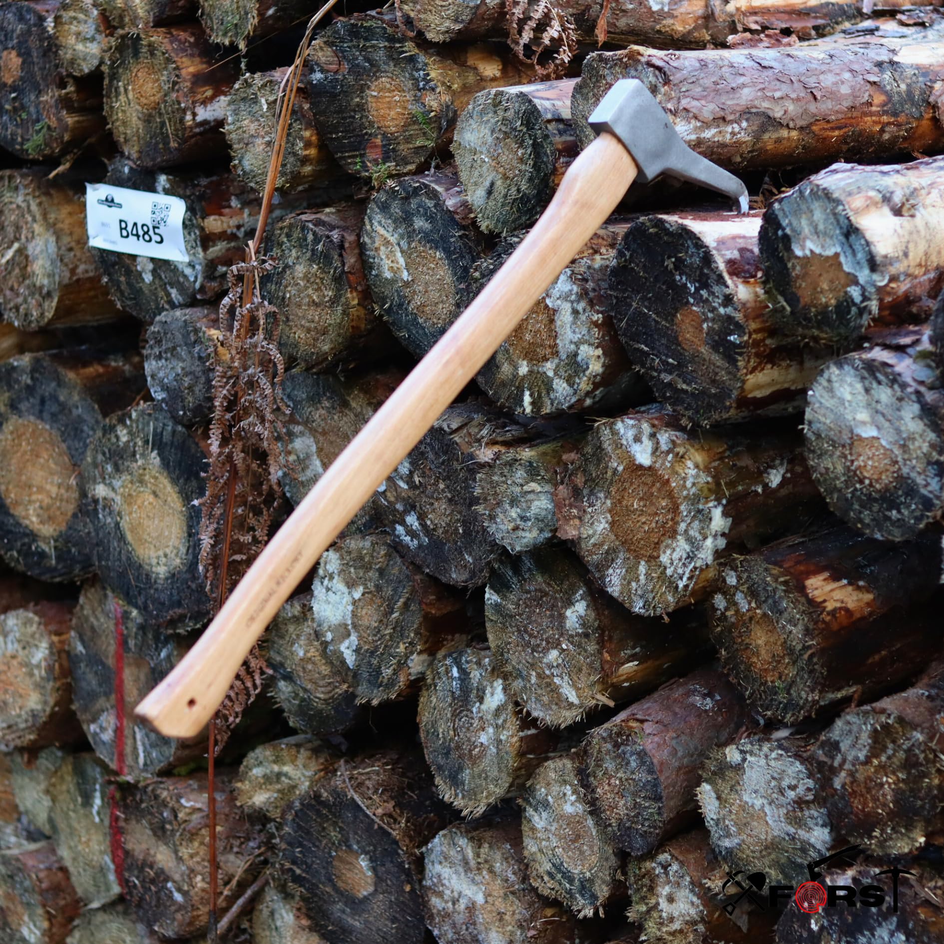 Xforst X-P88 Sapie Sappie idéal pour déplacer et ramasser des bûches et des Morceaux de Bois. Manche en frêne de 80 cm et tête Robuste de 0,8 kg. Utilisation Professionnelle.