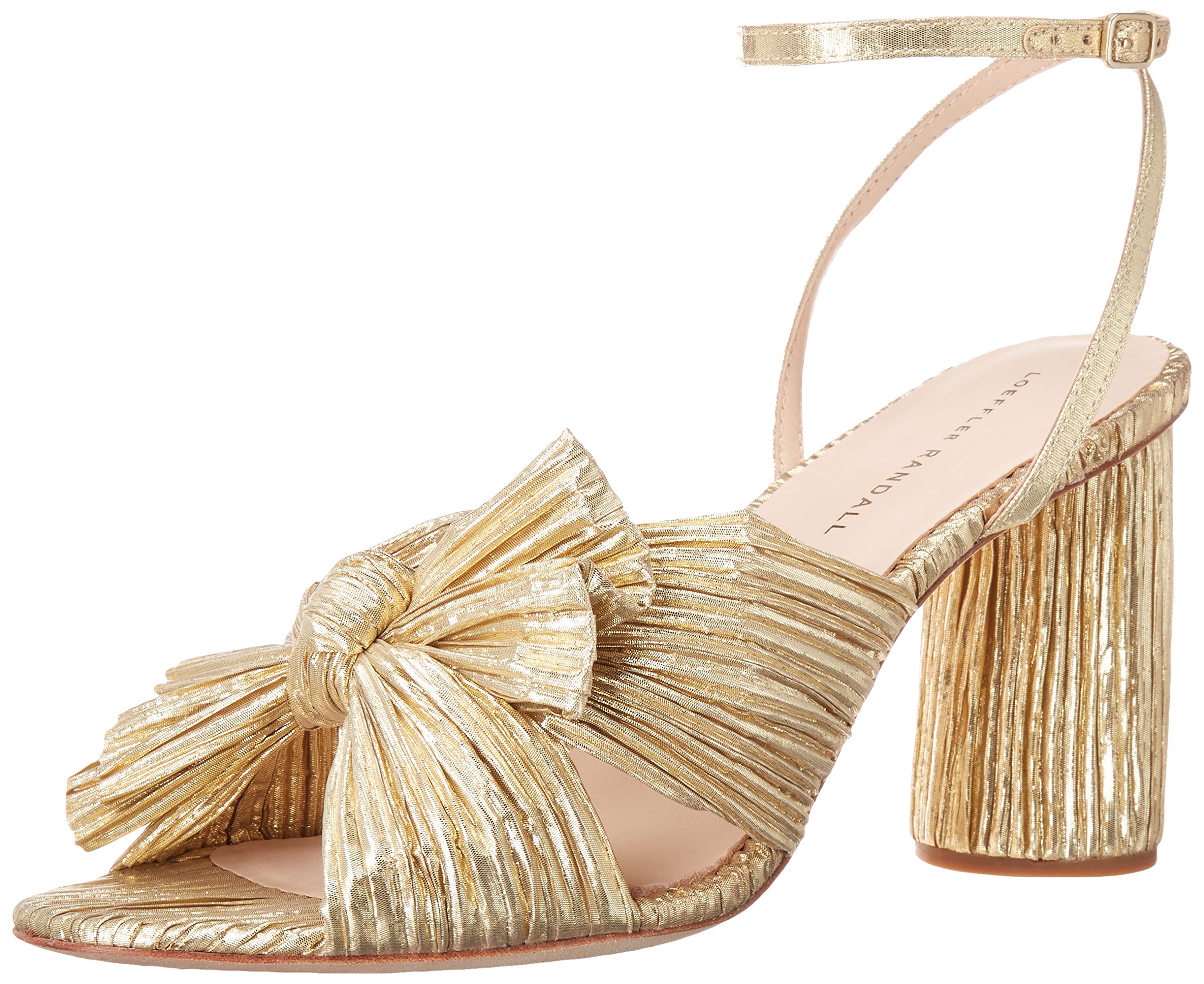 Loeffler RandallWomen's Camellia Pleated Bow Heel with Ankle Strap