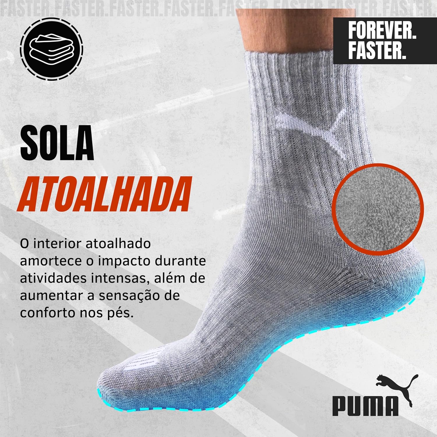Kit 6 Pares Meia Puma Cano Médio Alto Academia Esportiva em promoção! Veja a oferta e mais achadinhos de Moda íntima 4 Hoje é o melhor dia para comprar Kit 6 Pares Meia Puma Cano Médio Alto Academia Esportiva com aquele preço maroto! Promoção! Aproveite a oferta! 4