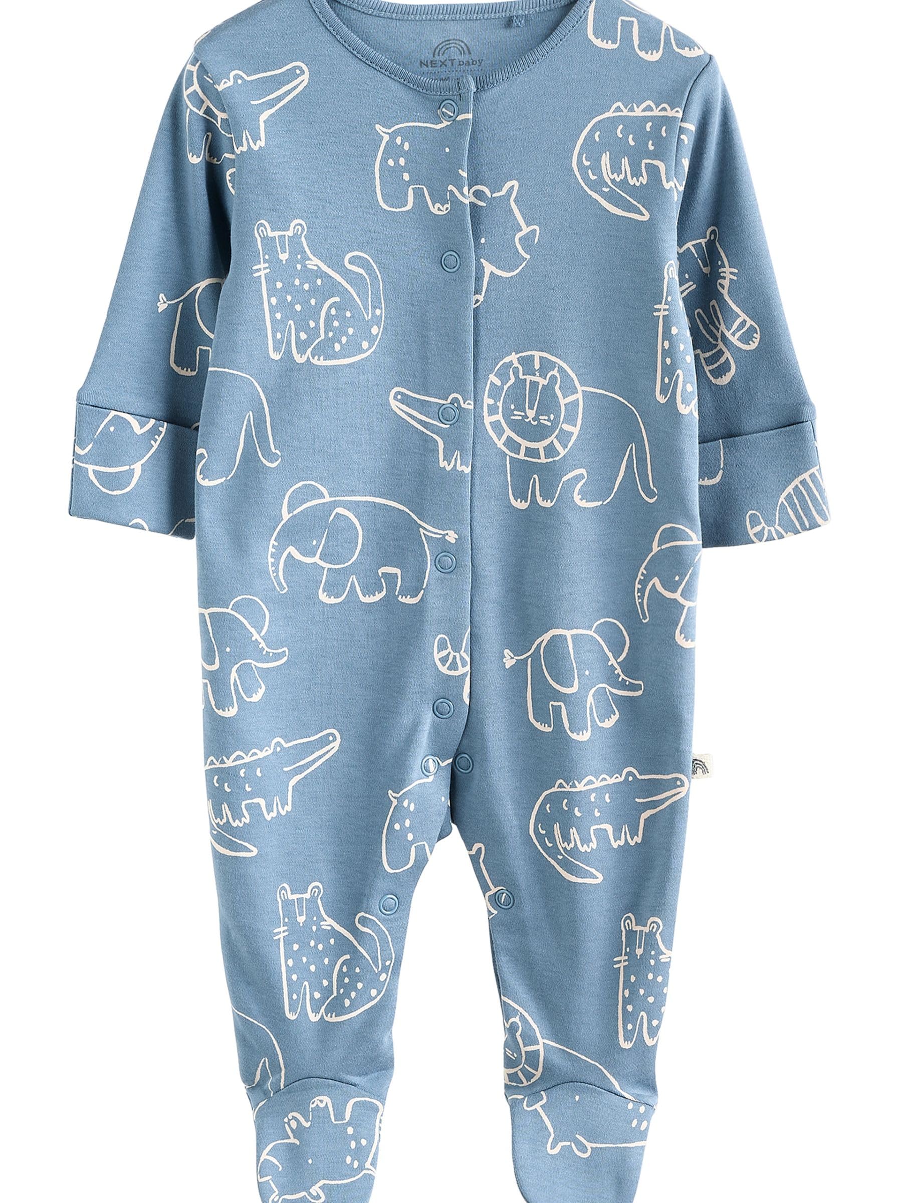 NEXT Bebés niño Pack de 3 Pijamas Tipo Pelele de bebé