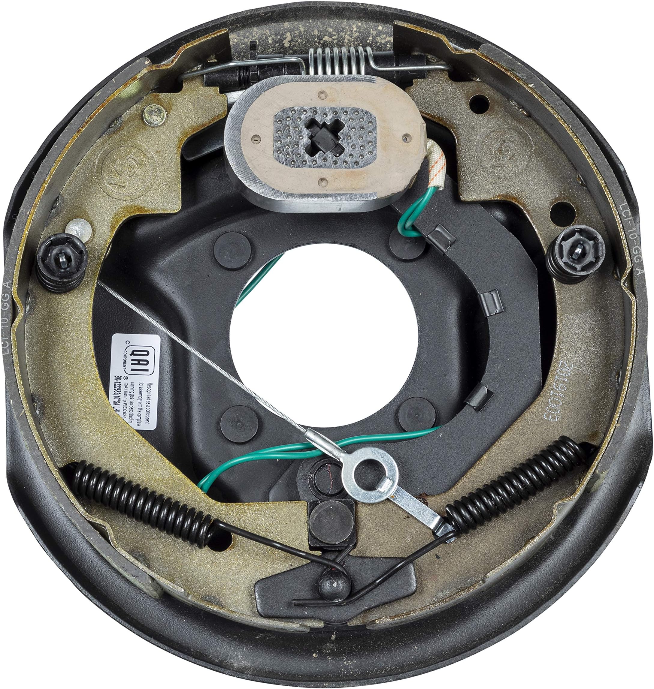Lippert Components Forward Self-Adjusting Replacement Brake Assembly for RVs, Left Side, 10" x 2.5", 3,500 lbs. Capacity, for 13", 14", 14.5", 15" Wheels - 296649